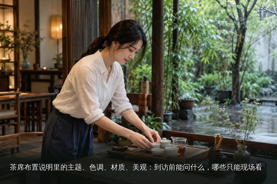 年轻女性品茶主题图|成都·庭院茶席布置